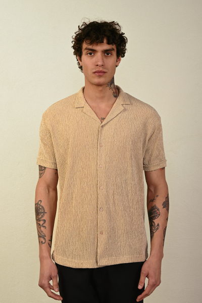 Crinkled Short Sleeve