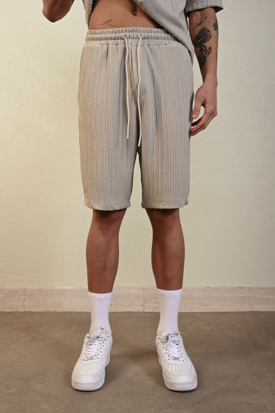 Textured Knit Shorts