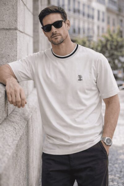 Alternative view of Cotton Jersey Crew Neck Logo T-Shirt